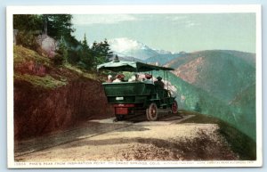 Pikes Peak Inspiration Point Colorado CO Springs Postcard