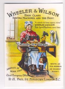 ad3509 - Wheeler & Wilson Sewing Machine's  - Modern Advert Postcard