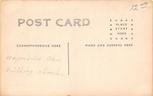 F39/ Hayesville Ohio RPPC Postcard Church Storm Disaster c1910 Ashland Co