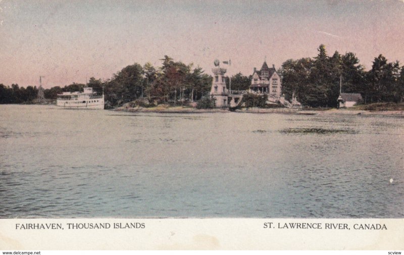 THOUSAND ISLANDS, Ontario, 1900-10s; Fairhaven, St. Lawrence River
