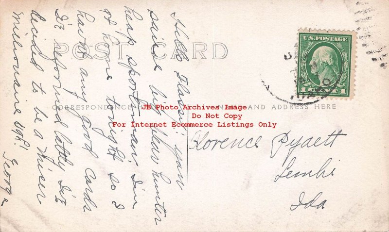 ID, Idaho Postmark, RPPC, Bear Hunter with Gun, Photo