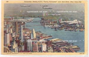 Boeing B-17's over East River, NY City