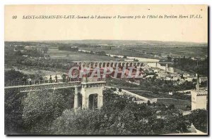 Old Postcard Saint Germain en Laye Lift Summit and Panorama taken at Hotel du...