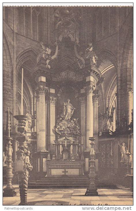 Interior View, Le Maitre-Autel, Cathedrale St. Bavon, Gand, East Flanders, Be...