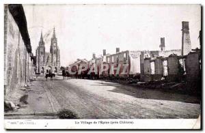 Old Postcard The Village L Epine near Chalons