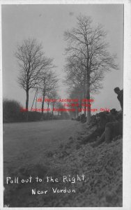 France, Verdun, RPPC, World War I, Soldiers Fall Out to the Right, Photo