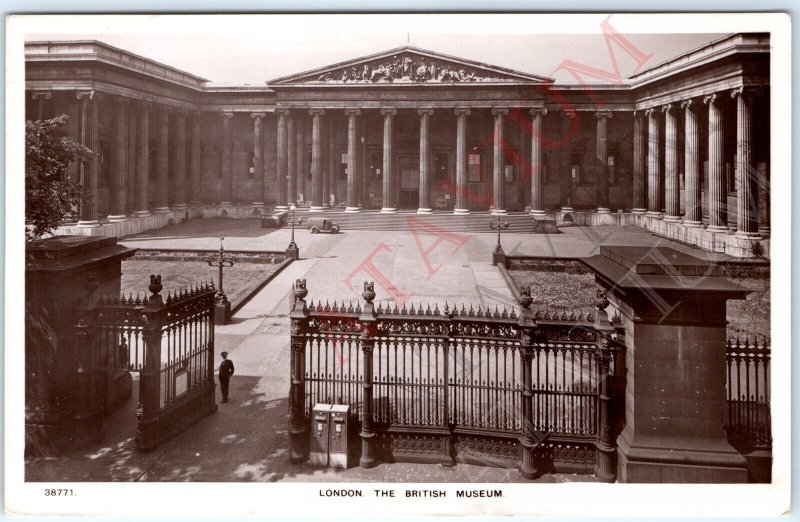 c1940s London England RPPC British Museum Beautiful Architecture Real Photo A163