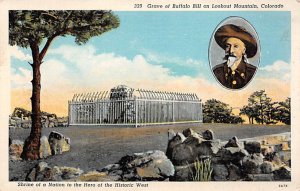 Grave Of Buffalo Bill Colorado Postcard