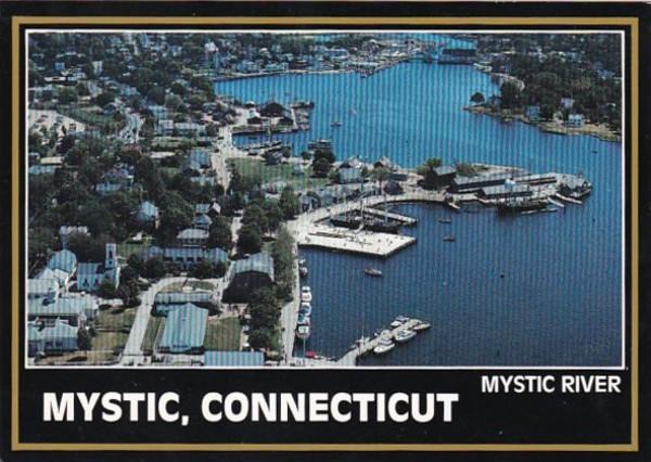 Connecticut Mystic Aerial View Mystic River