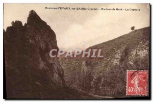 Postcard Old Surroundings Evaux les Bains Creuse Edge of the Rocks Cogoule