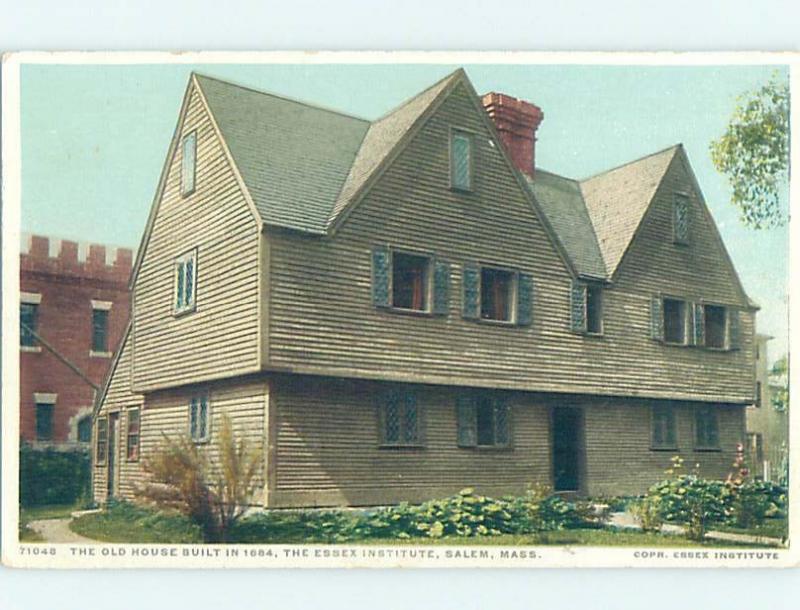 Unused Divided-Back HISTORIC HOME Salem - Near Boston Massachusetts MA W4236