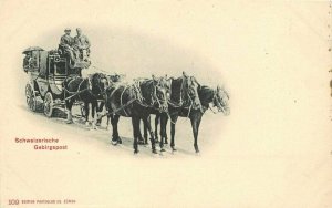 C-1905 Switzerland Stagecoach Schweizerische Gebirgspost #109 Postcard 20-13410