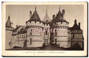 Old Postcard Chateau de Chaumont L & # 39Entre Du Chateau