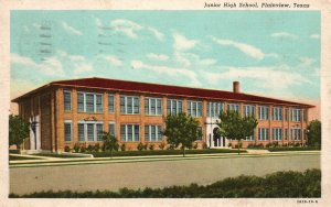 1952 Junior High School Religious Educational Center Plainview Vintage Postcard
