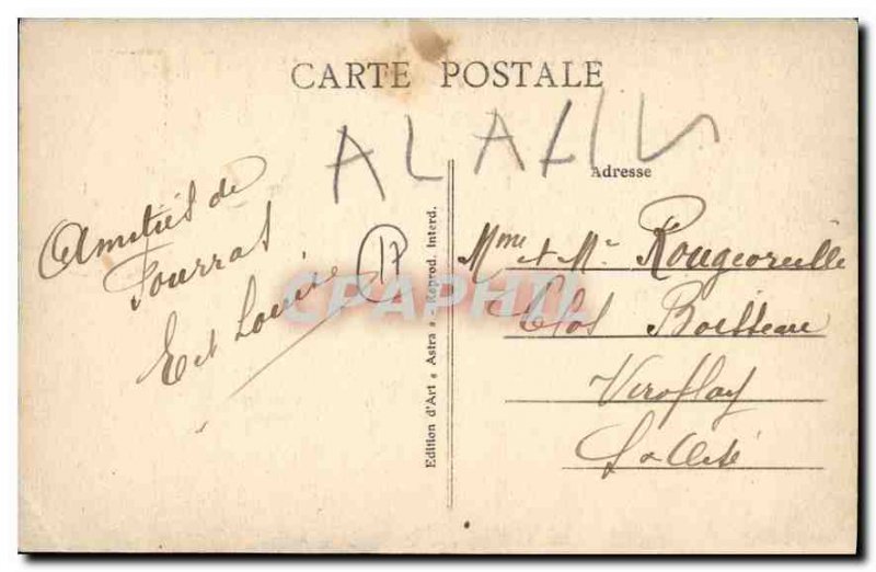 Old Postcard Fouras Wave effect one day storm