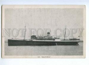 190840 UNITED BALTIC CORPORATION ship BALTONIA Old postcard