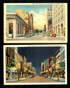 L40 Mansfield, Day Time Park Avenue from Public Square, Night View  Main Street