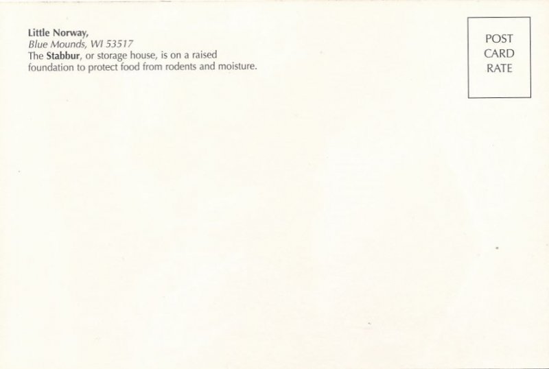 Blue Mounds WI, Wisconsin - The Stabbur or Storage House at Little Norway Museum