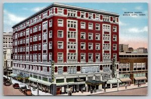 Sioux City IA Martin Hotel Iowa Postcard C50