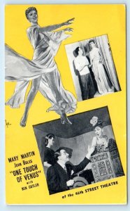 NEW YORK, NY~ 46th Street Theatre MARY MARTIN ONE TOUDH of VENUS 1943 Postcard