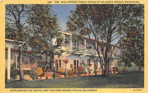 The Will Rogers' Ranch House Santa Monica Mountains California USA Unused 