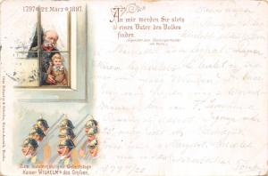 GERMANY POSTCARD 1899 Kaiser Wilhelms des Grofsen~1797*22 Marz*1897-Geburtstage