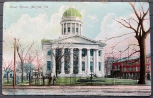 Vintage Postcard 1907 Court House Norfolk Virginia