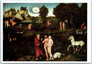 Postcard - The Paradise By Lucas Cranach