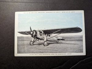 Mint USA Postcard Ryan Brougham Sister Spirit of St Louis Charles Lindbergh