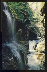 Watkins Glen, New York/NY Postcard, Rainbow Falls