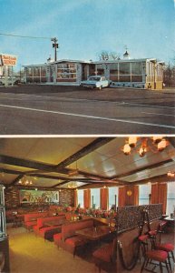 Westwood New Jersey Red Coach Diner, Multi-View Chrome Vintage Postcard U12723