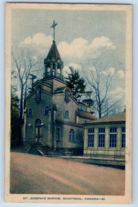 Montreal Quebec Canada Postcard St. Joseph's Shrine 1932 Vintage Posted