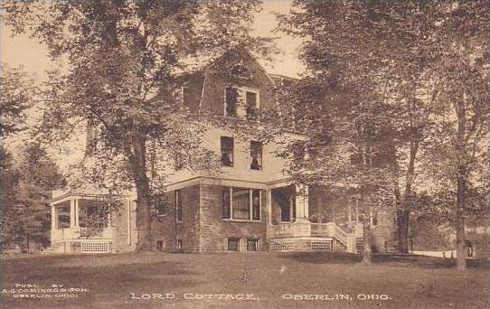 Ohio Oberlin Lord Cottage-Albertype