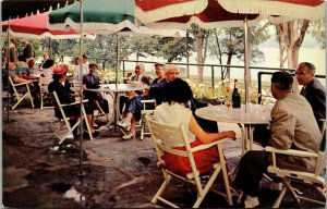 Sipping Wine at Gold Seal Winery Hammondsport Keuka Lake NY Vintage Postcard O59