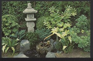 OR PORTLAND Japanese Garden TSUKUBAI Water basin and Oribe Lantern - Chrome