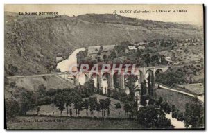 Old Postcard Clecy L & # 39Orne and Viaduct