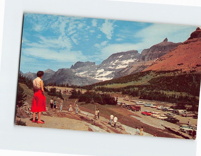 Postcard Summit of Logan Pass Glacier National Park Montana USA