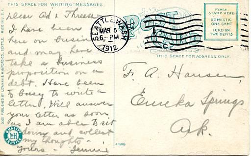 WA - Seattle, Second Avenue at Night