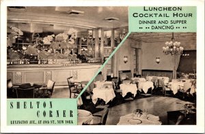 Postcard Shelton Corner Lounge Bar and Grill 49th Street New York City~136367