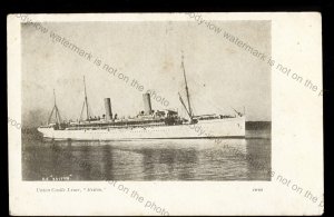 UC203 - Union Castle Liner - Briton - postcard