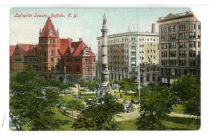 NY - Buffalo. Lafayette Square  (corner missing)