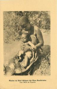 Africa Du Shire Missionary Boy woman Child Religion 1930s Postcard 1830