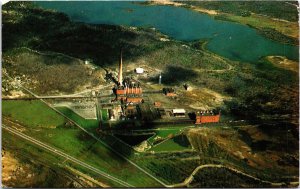 Canada Ontario Sudbury An aerial view of the Iron Plant Vintage Postcard C162