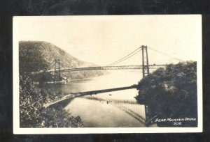 RPPC HUDSON RIVER NEW YORK BEAR MOUNTAIN BRIDGE VINTAGE REAL PHOTO POSTCARD