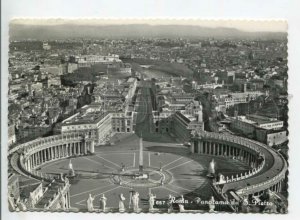 441356 Vatican 1956 year Rome panorama of Saint Peter RPPC to Germany