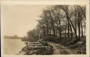 Waterville MN Titonka Lake Homes & Dirt Road 1916 Used Real Photo Postcard