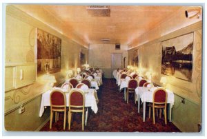 c1950's Freeman's Cafe Dining Room Interior Evanston Wyoming WY Vintage Postcard