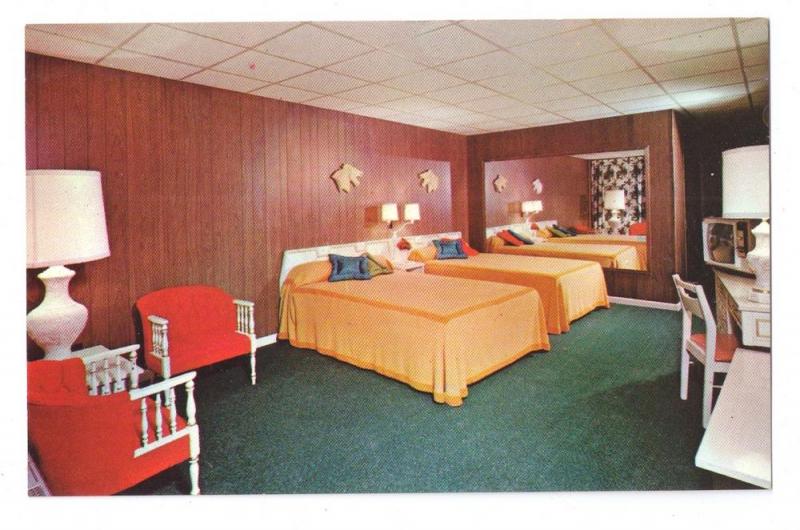 Continental Inn Lexington KY Motel Interior Tichnor Chrome
