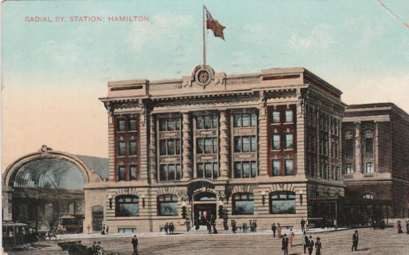 Radial Railway Station - Hamilton, Ontario, Canada - pm 1908 - DB - Scott #97