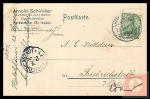 German Reichspost Postcard